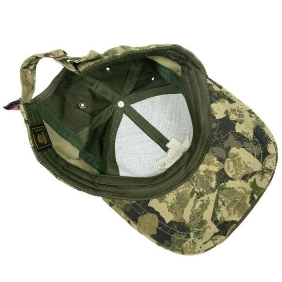 PennTex Green Camo Strapback Hat Cap Adjustable Canvas Cobra Made In China - Picture 5 of 6
